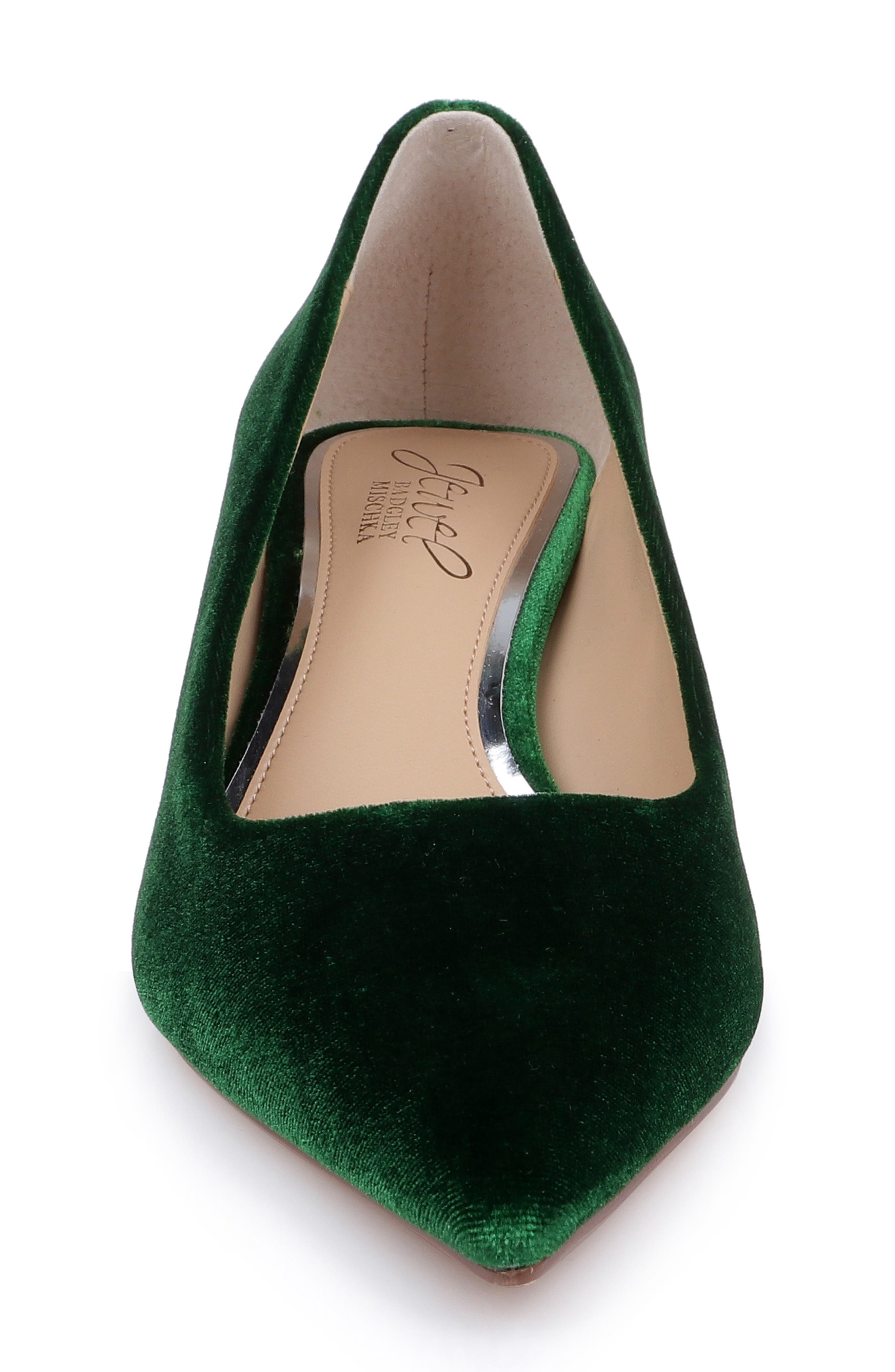 Bala Pointed Toe Pump, Alternate, color, EMERALD VELVET
