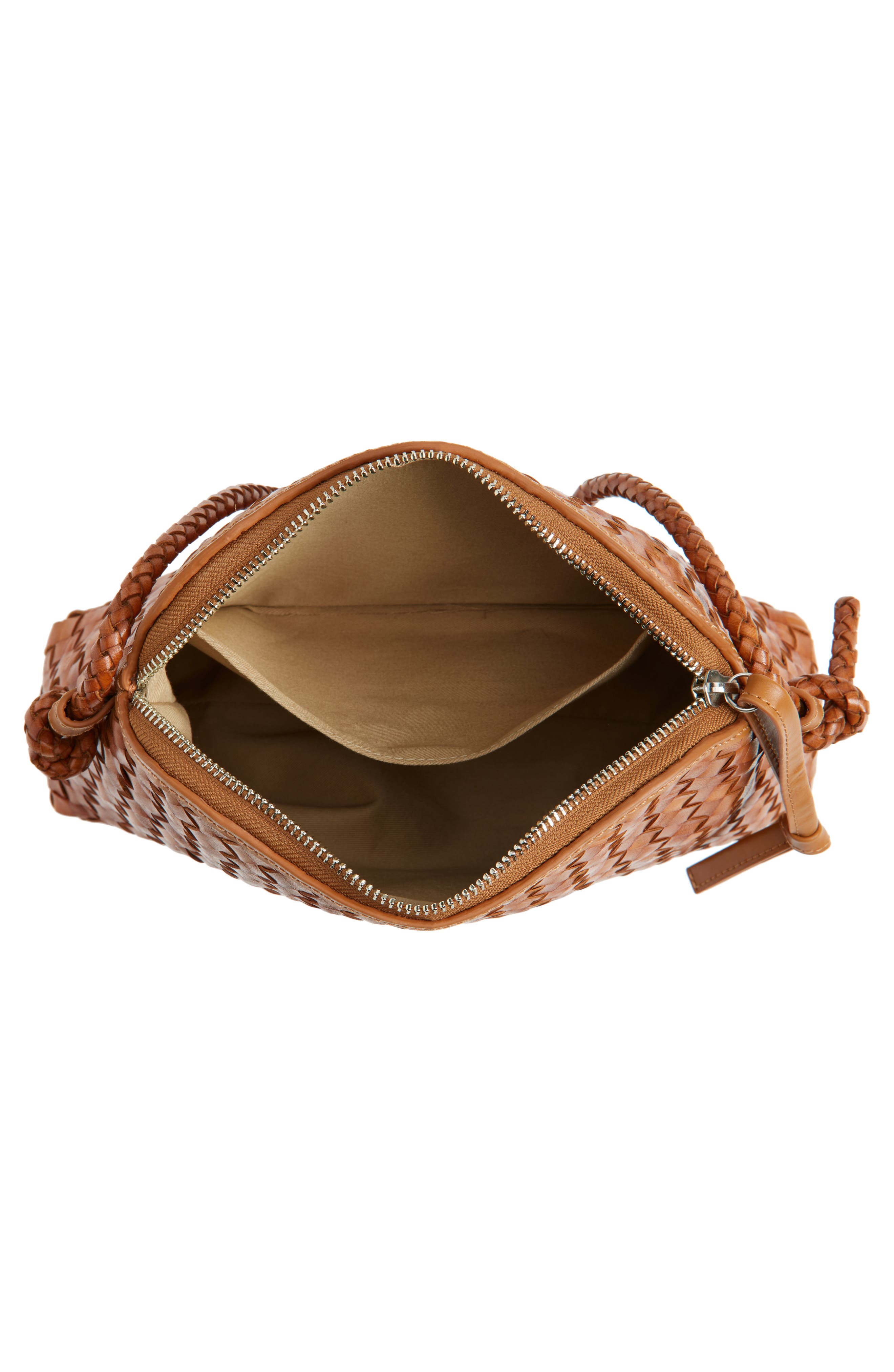 Loeffler Randall Mallory Woven Leather Crossbody Bag, Alternate, color, 