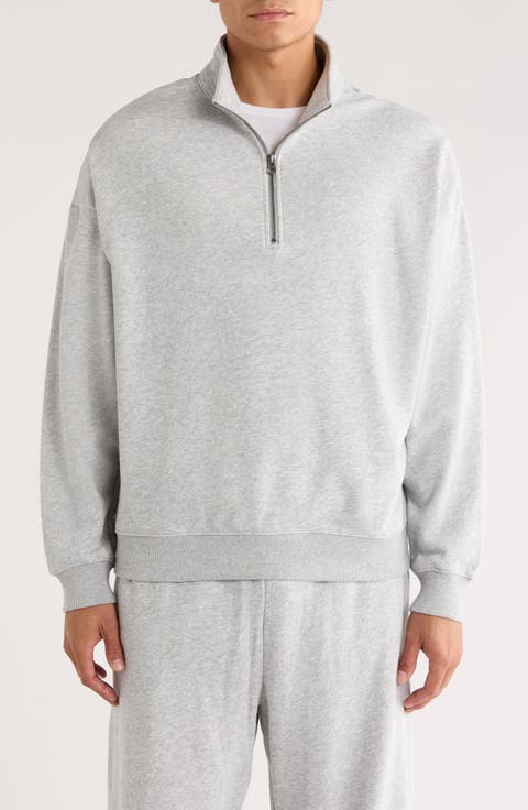 Terry Half-Zip Sweatshirt