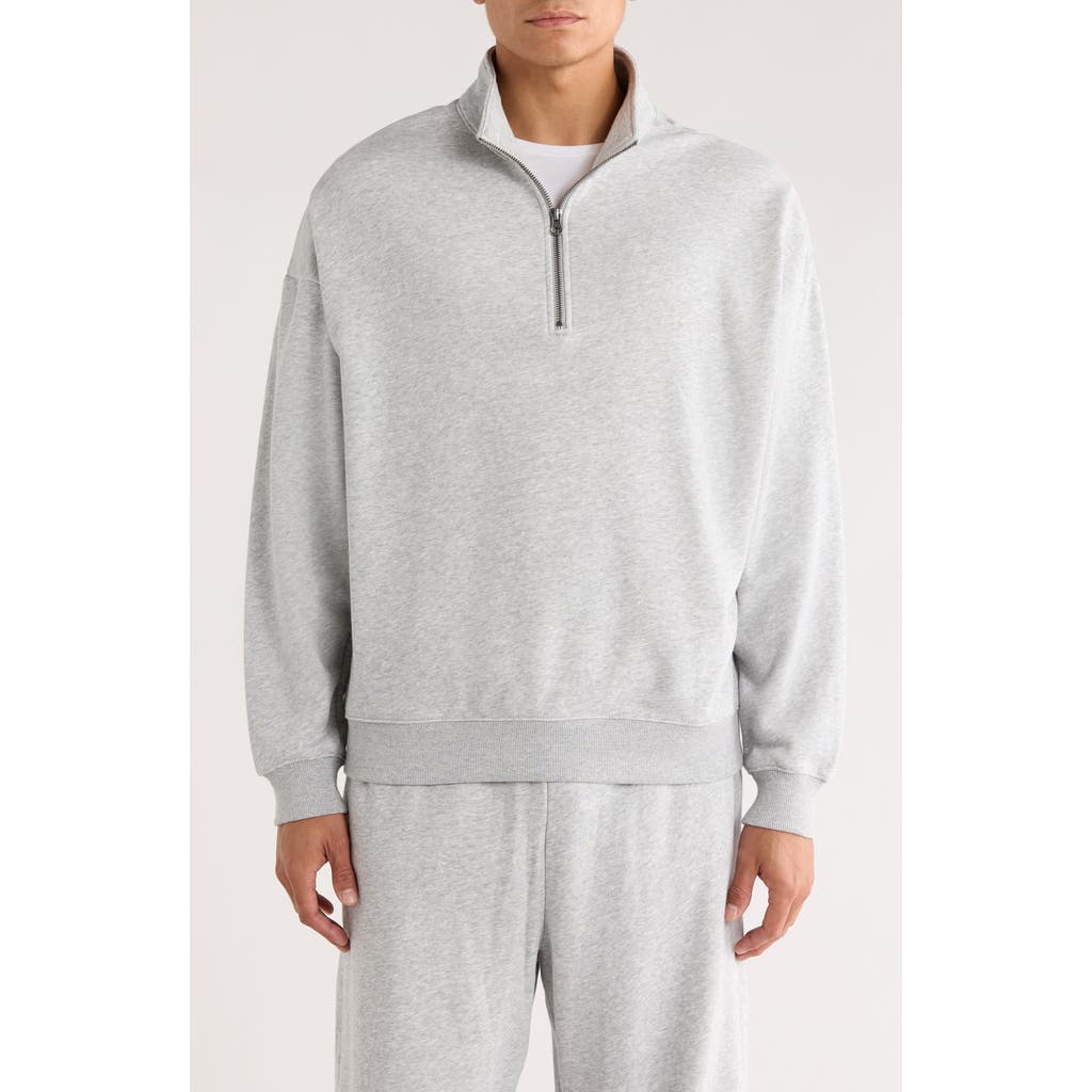 Abound Terry Half-zip Sweatshirt In Gray