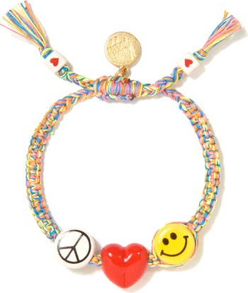 Peace, Love, and Happiness Bracelet