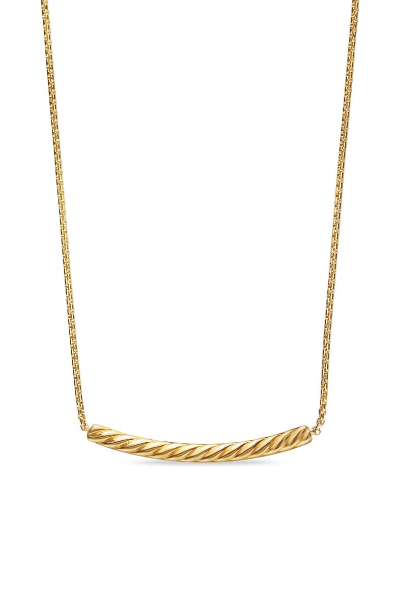 David Yurman Petite Pavé Diamond Bar Necklace, Alternate, color, 