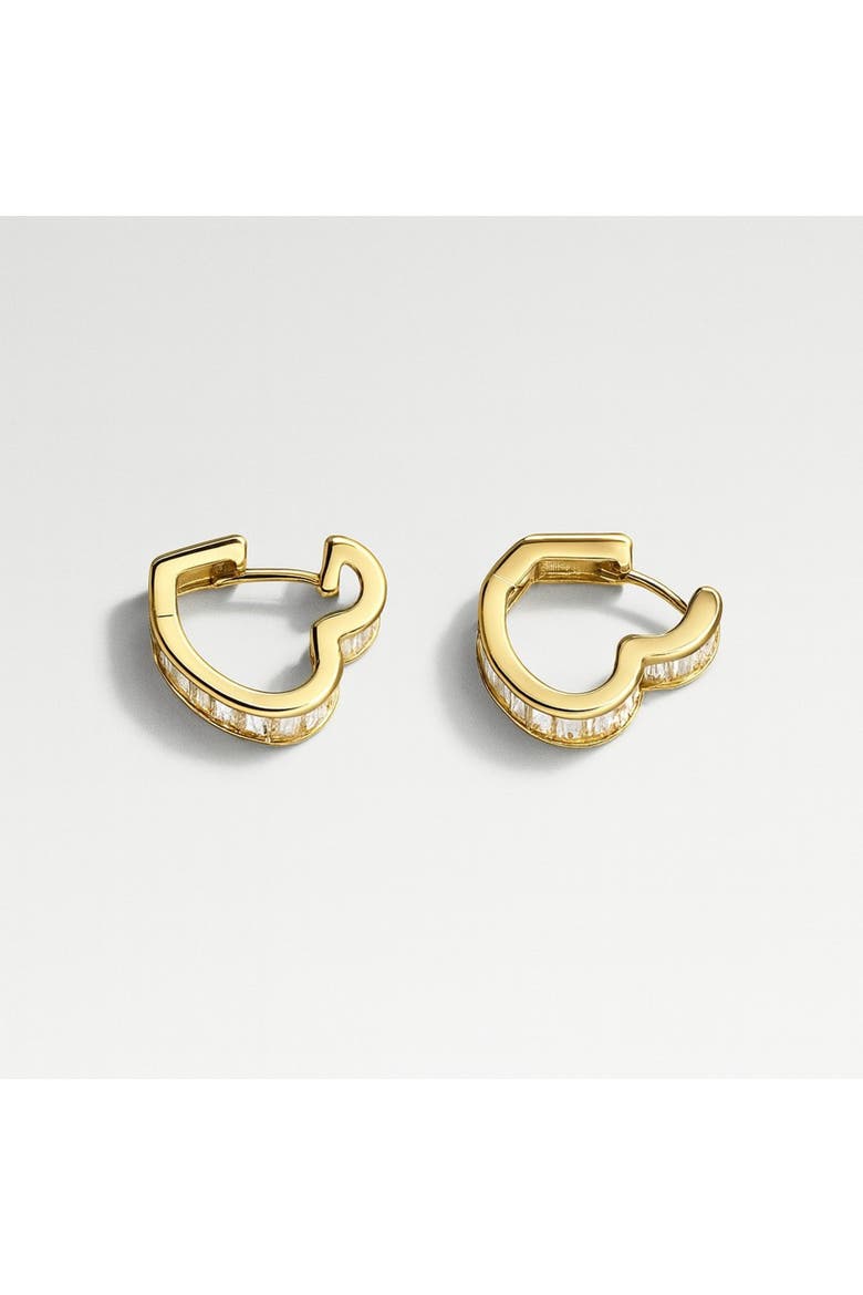 The Beaumont Heartline Hoops, Main, color, Gold