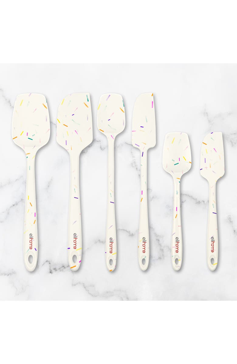 Eli Home 6 Piece Silicone Spatula Set, Main, color, Sprinkles