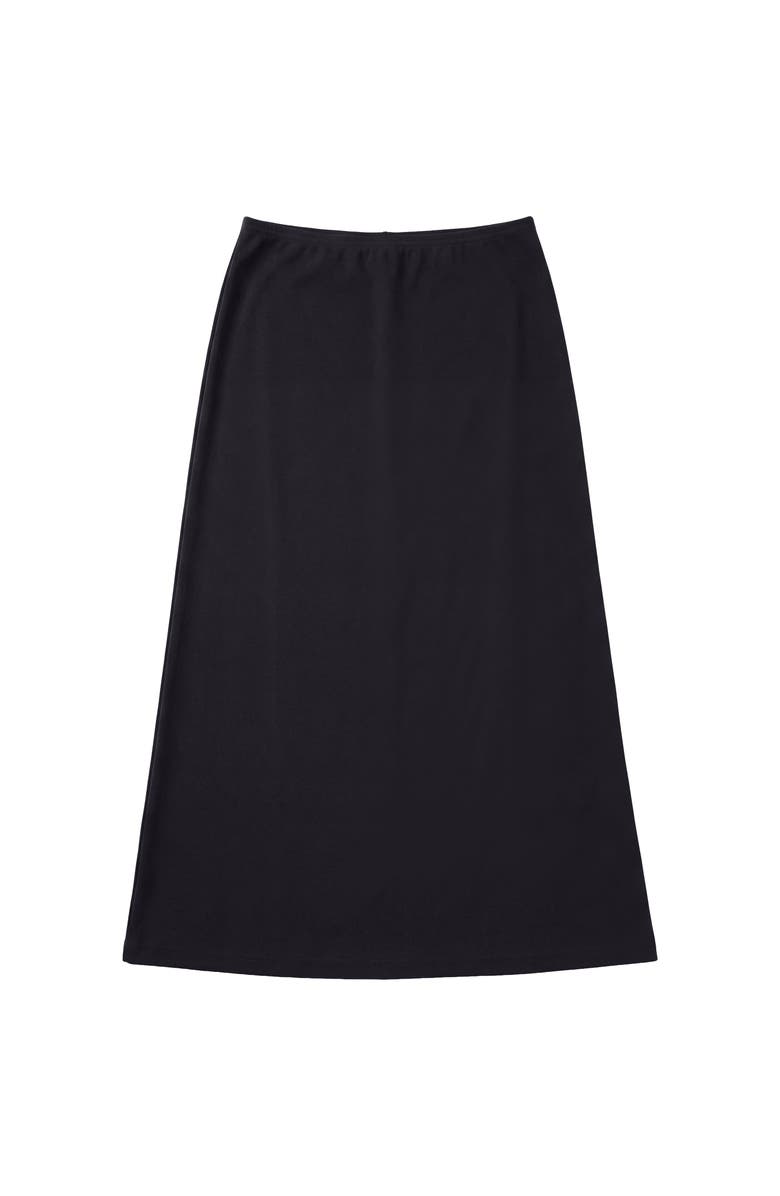 Monte Carlo Elastic Waist Side Tag Pull-On Skirt, Main, color, Black