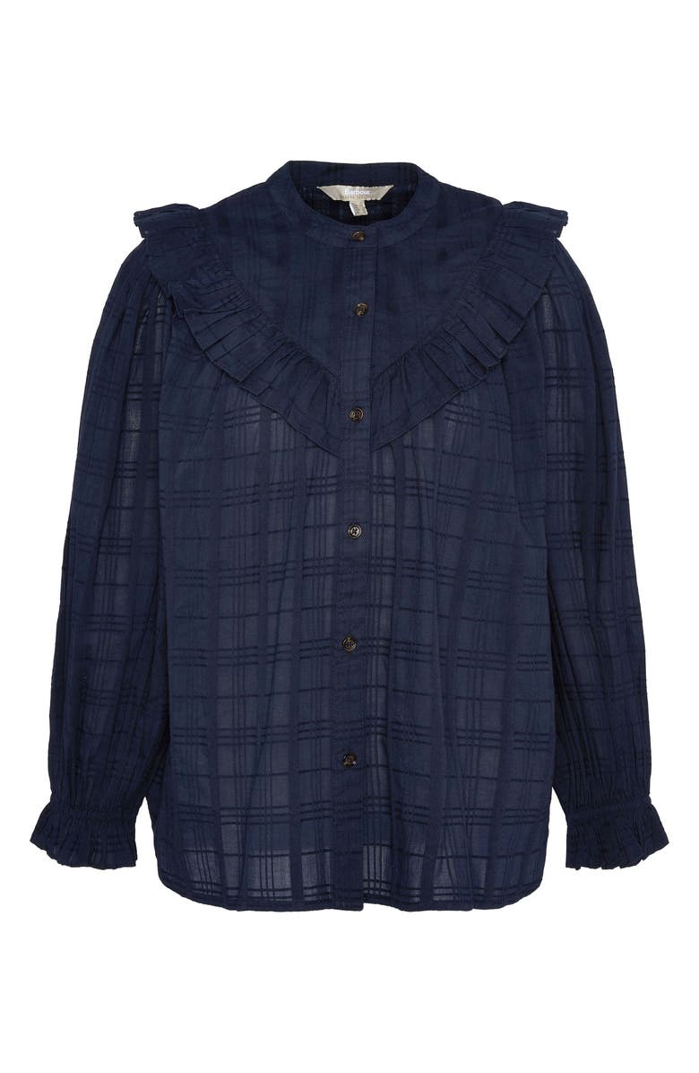 Barbour Fearne Button-Up Shirt, Alternate, color, Navy