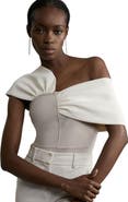 Karen Millen Figure Form Asymmetric Knit Top