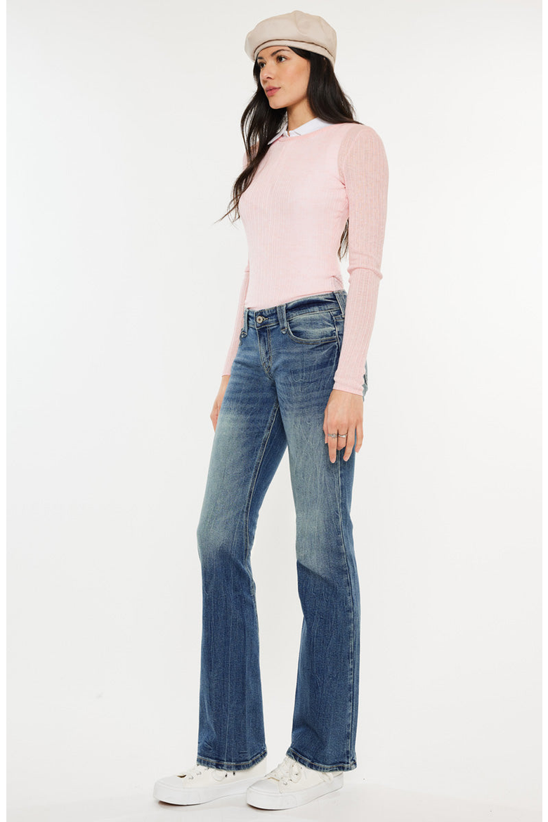Jewel Low Rise Bootcut Jeans, Alternate, color, Medium Wash