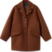 MANGO Wool Blend Coat