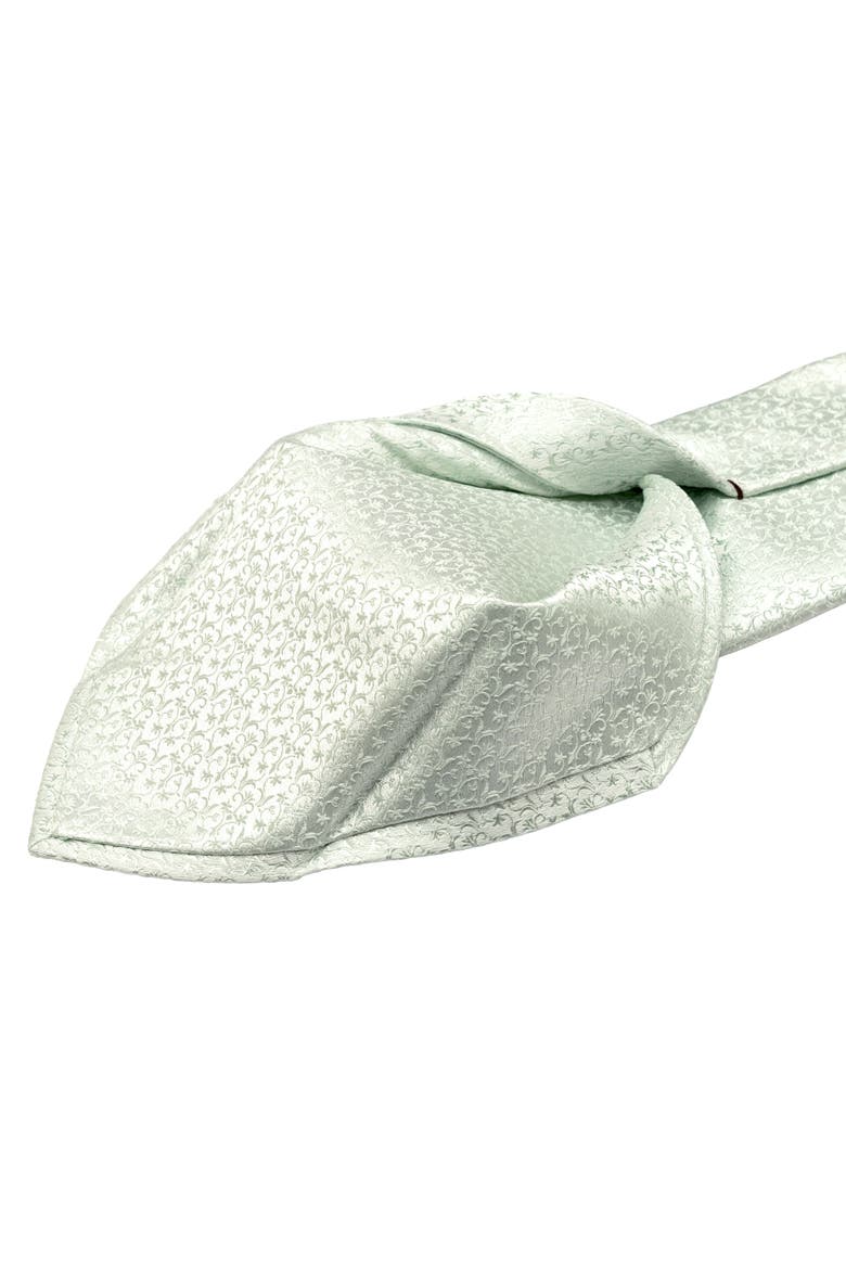 Parioli - Silk Jacquard Tie for Men, Alternate, color, Pale Mint