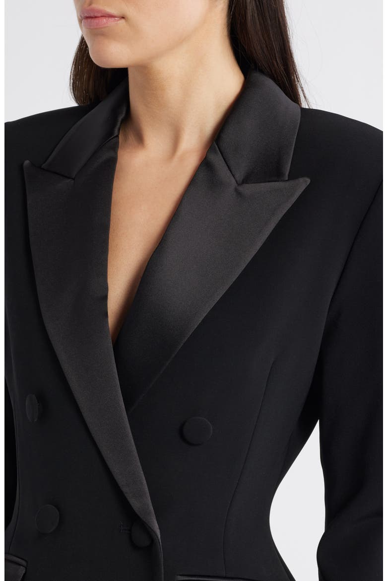 Monica Tuxedo Jacket, Alternate, color, BLACK