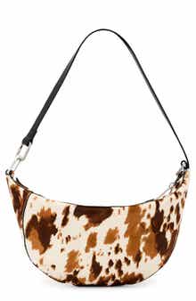 Micro Luna Genuine Calf Hair Shoulder Bag