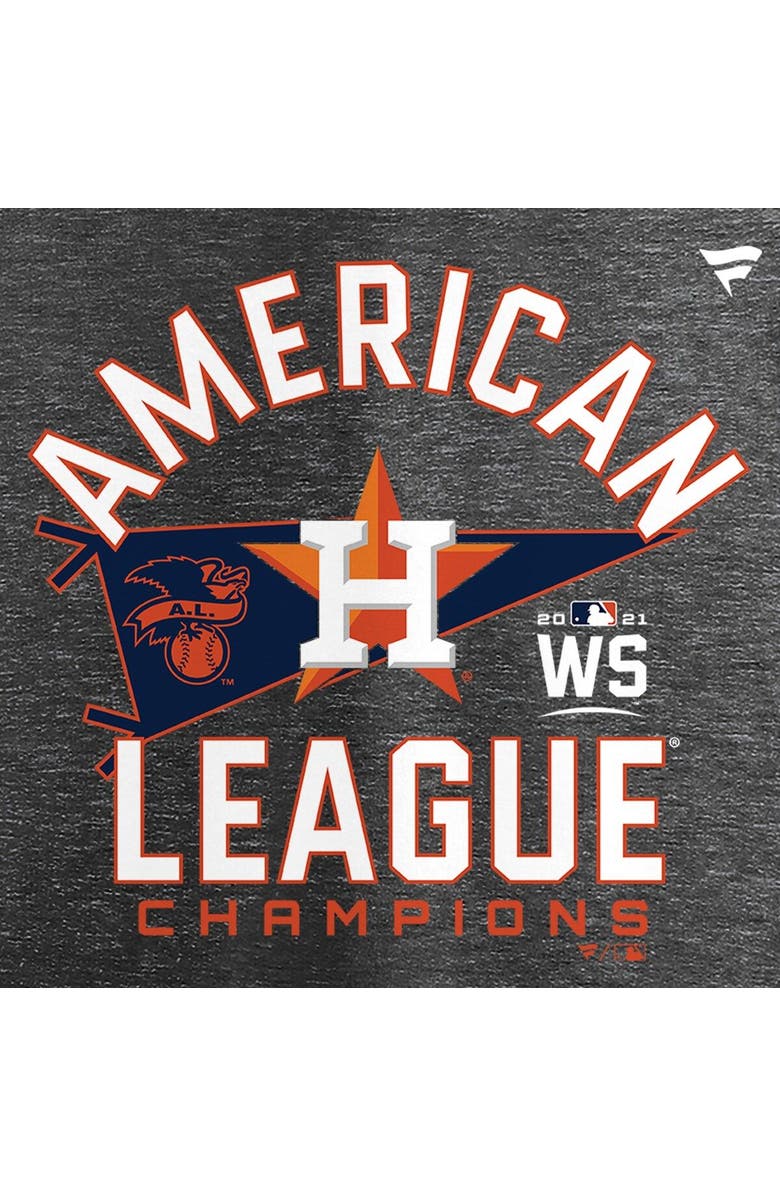 FANATICS Men's Fanatics Branded Heathered Charcoal Houston Astros 2021 American League Champions Locker Room T-Shirt, Alternate, color, 