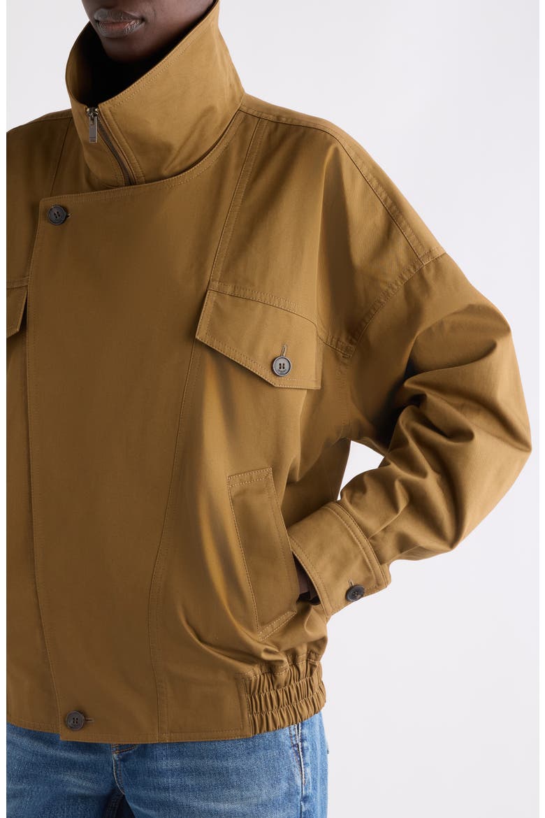 Cotton Blouson Jacket, Alternate, color, MARRON CLAIR