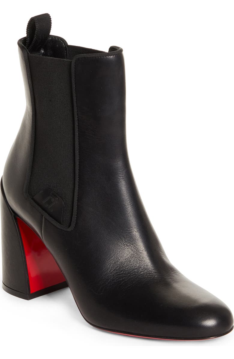 Christian Louboutin Turelastic Chelsea Boot, Main, color, Black