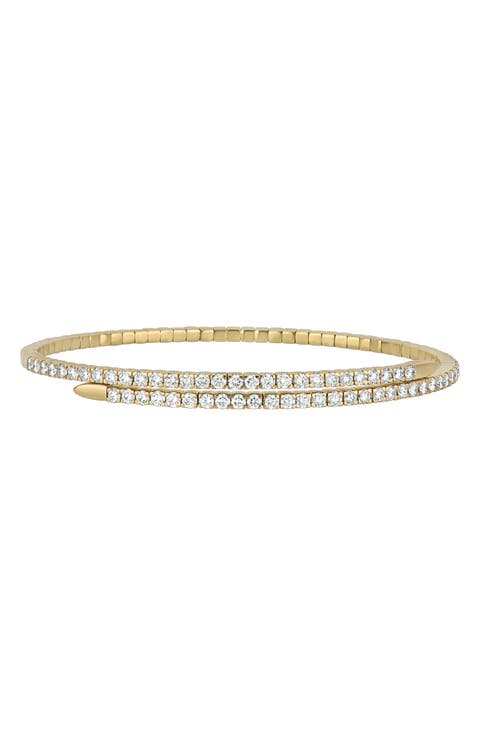 Audrey Diamond Bypass Bangle