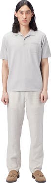 GOBI Mongolian Cashmere Men's Cotton Silk Cashmere Blend Polo Shirt