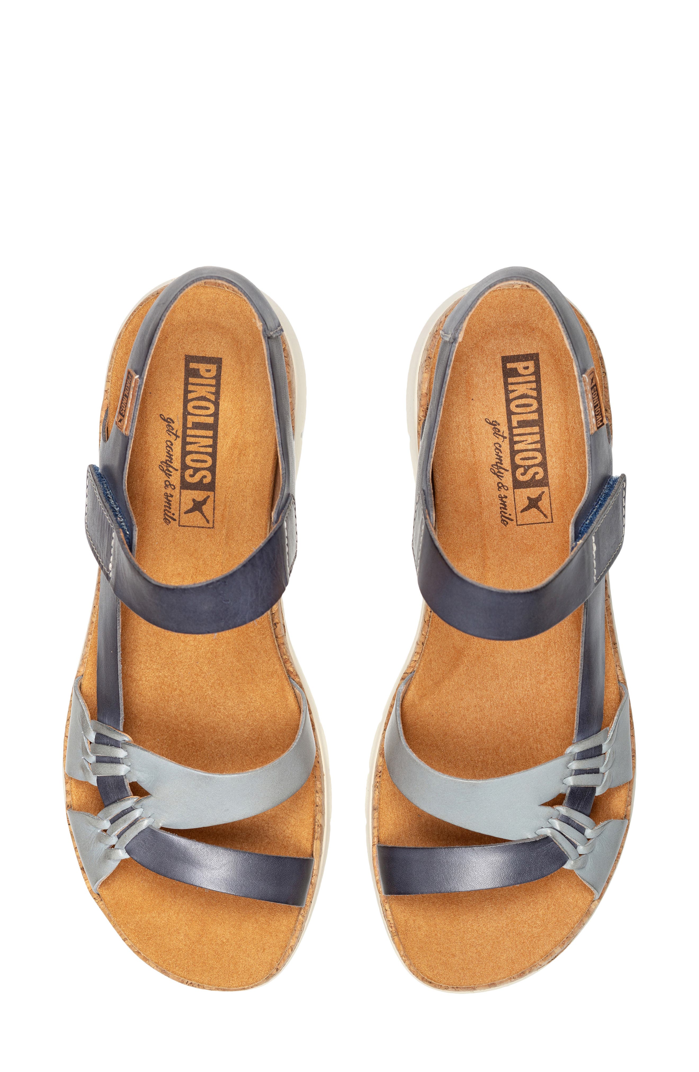 Palma Wedge Sandal, Alternate, color, DENIM