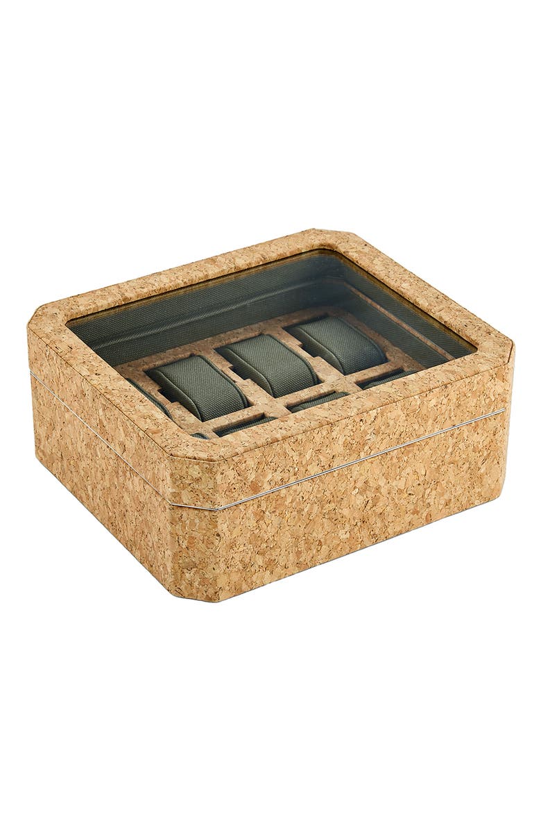 WOLF Cortica 8 Piece Watch Box, Alternate, color, Cork