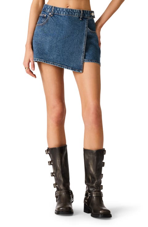 Brightin Denim Skort (Blue Heather)