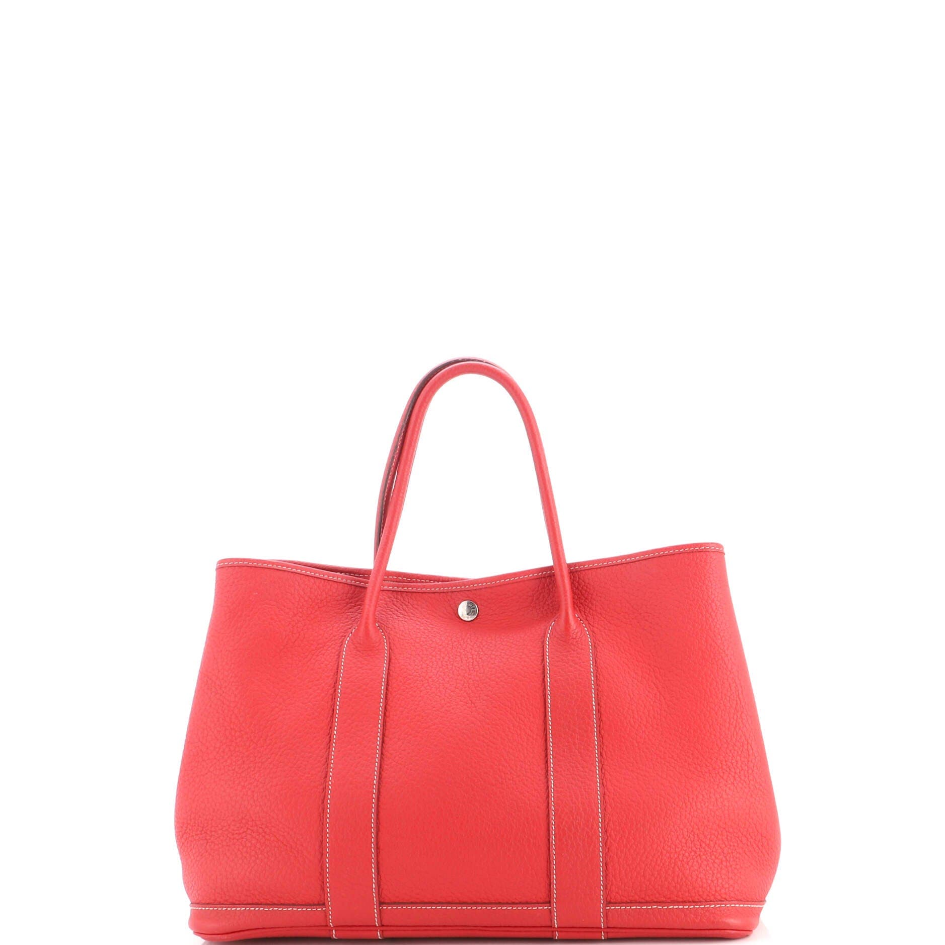 Garden Party Tote Leather 36, Alternate, color, Red