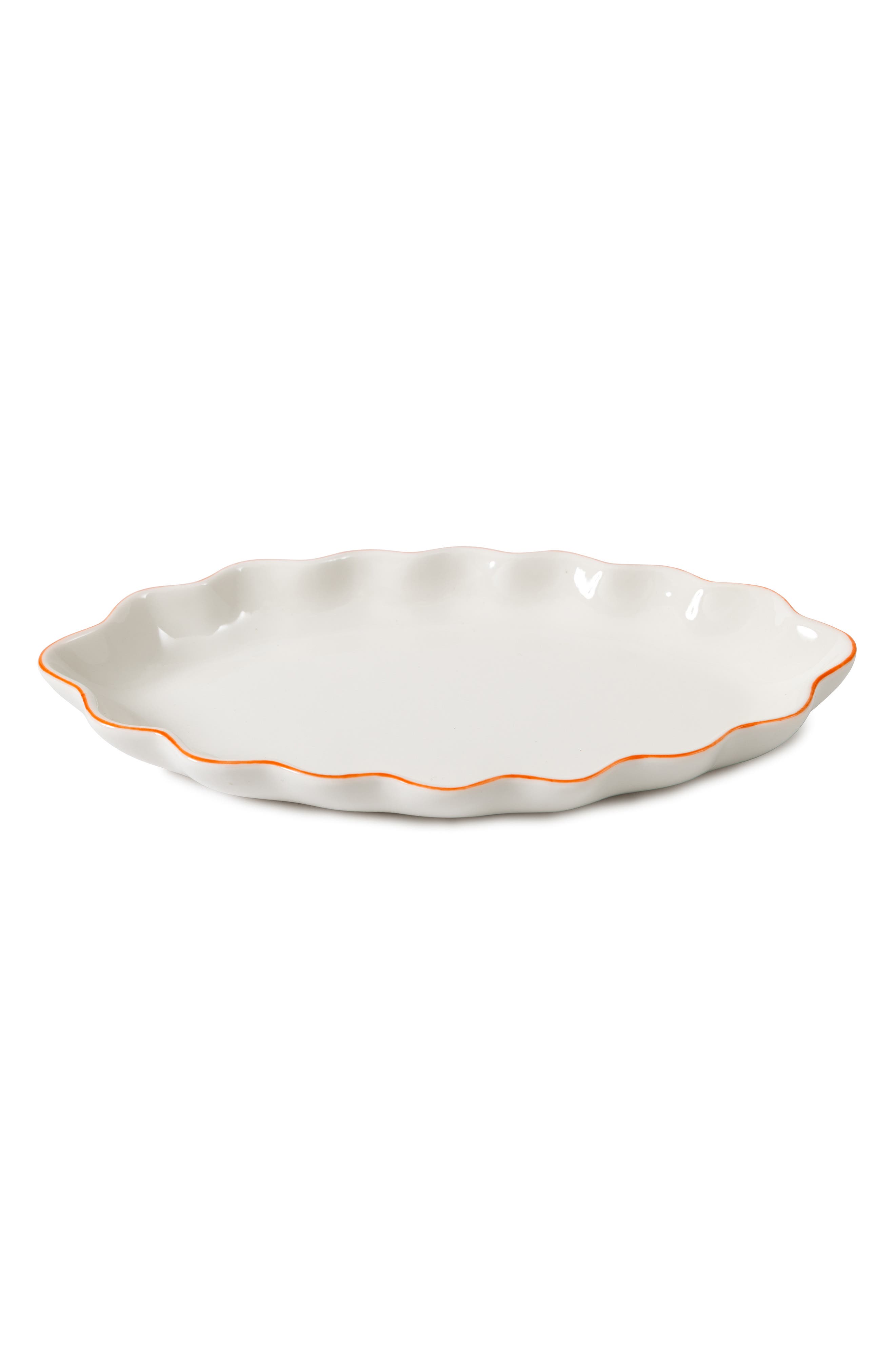 Le Marais Scalloped Porcelain Tray