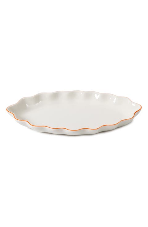 Le Marais Scalloped Porcelain Tray