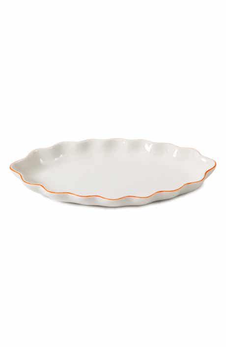 Le Marais Scalloped Porcelain Tray