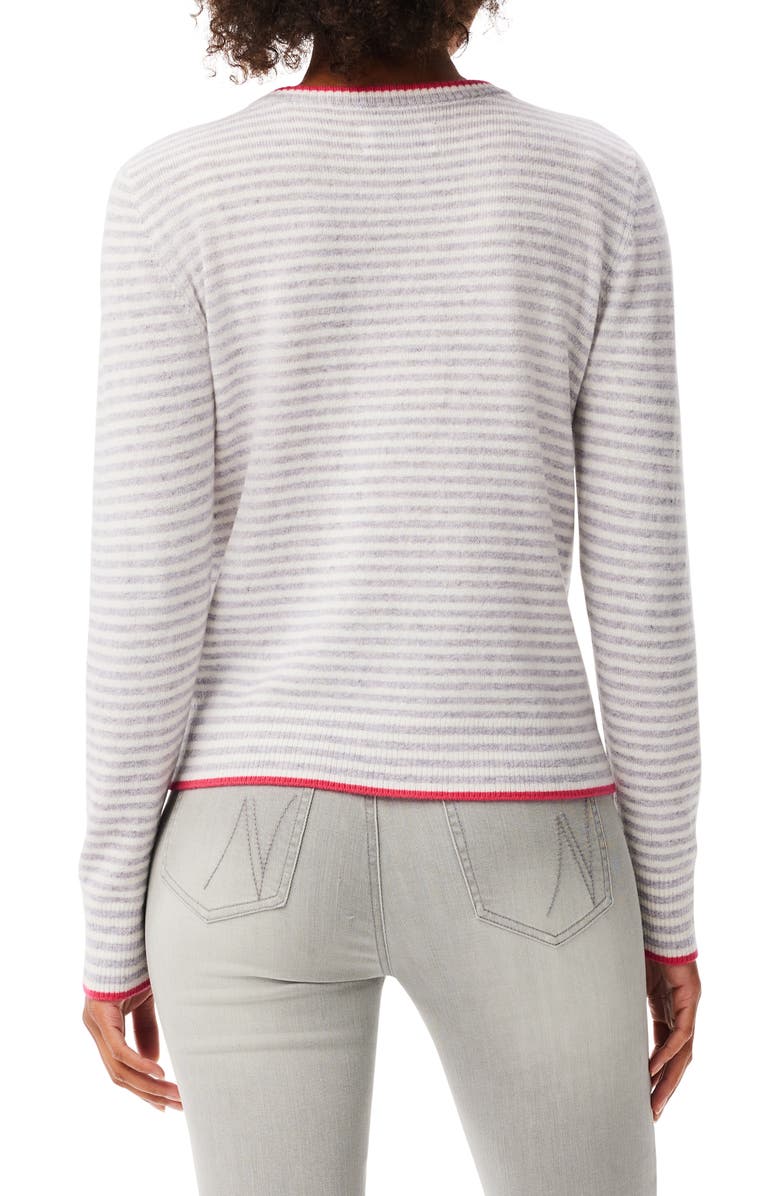 NIC+ZOE Easy Stripe Cashmere Sweater, Alternate, color, Grey Multi