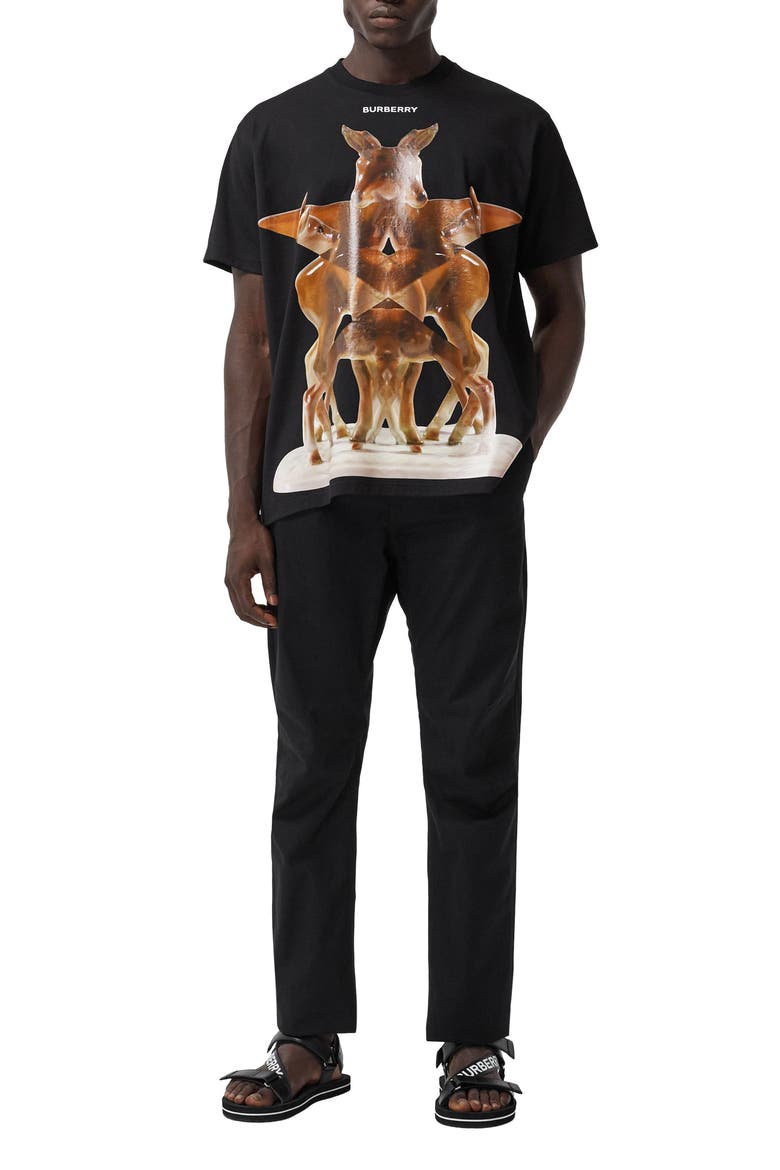 Elthorne Oversize Kaleidoscope Graphic Tee, Alternate, color, BLACK