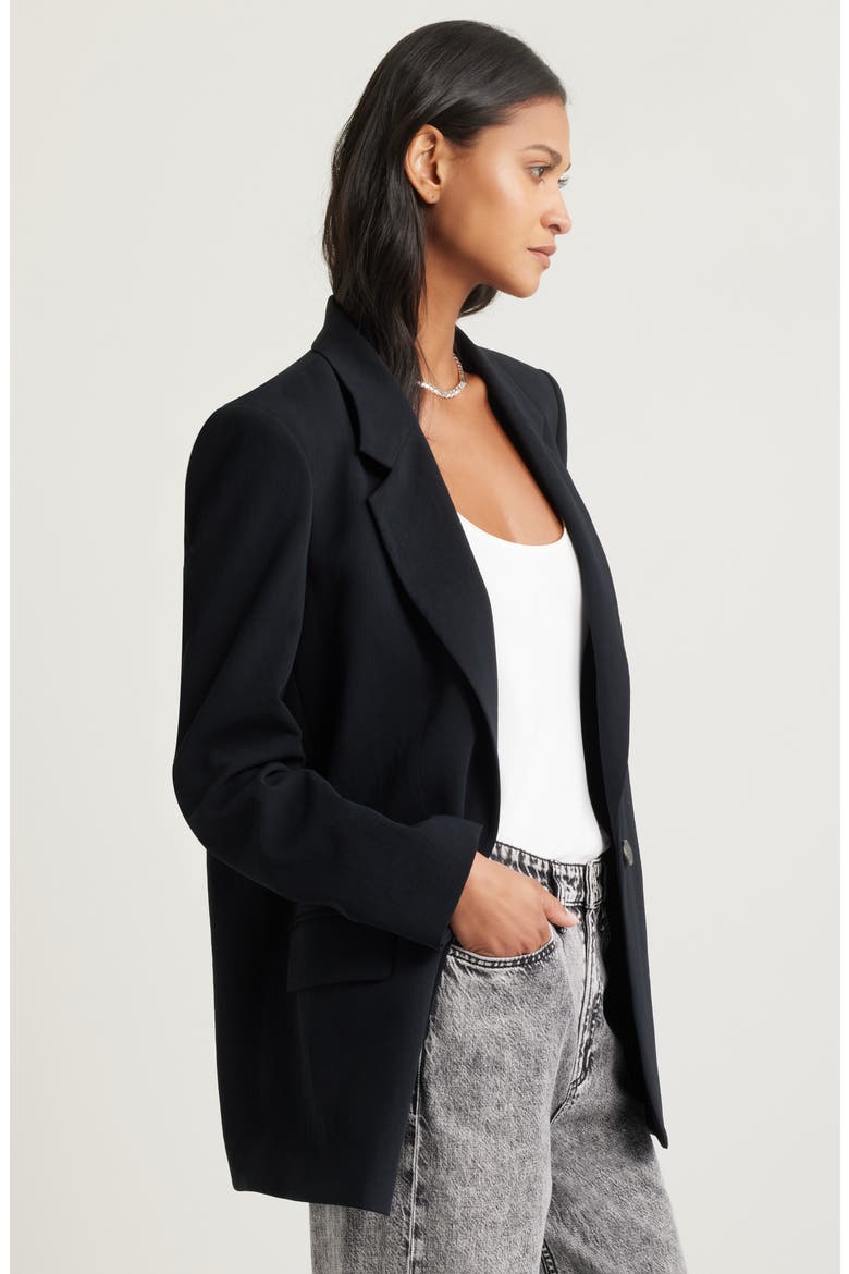 The Curator Relaxed Blazer, Alternate, color, BLACK