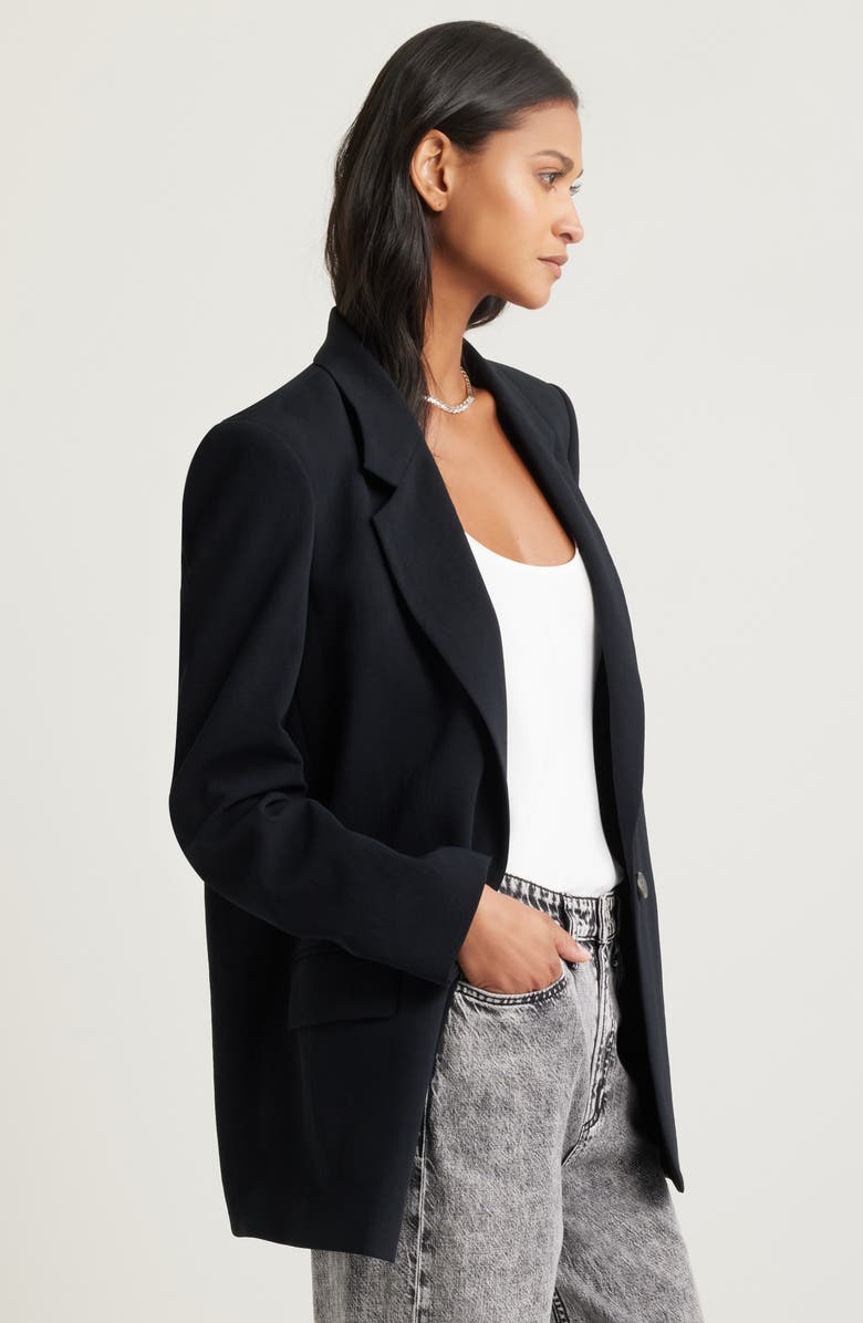 Open Edit The Curator Relaxed Blazer, Alternate, color, Black