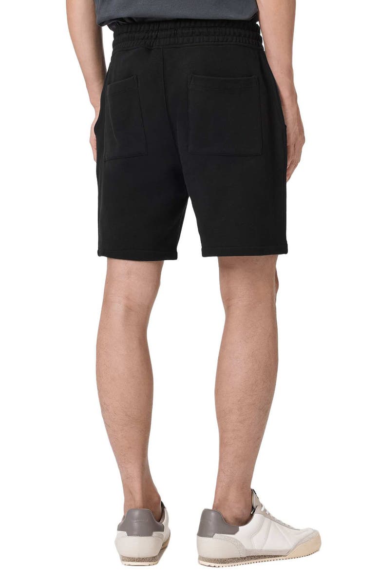 AllSaints Asher Sweat Shorts, Alternate, color, Jet Black