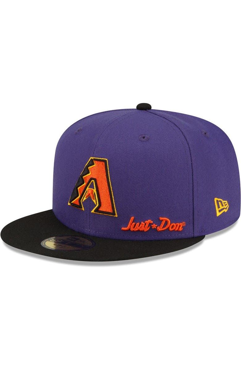New Era Men's New Era x Just Don Purple Arizona Diamondbacks 59FIFTY Fitted Hat, Main, color,