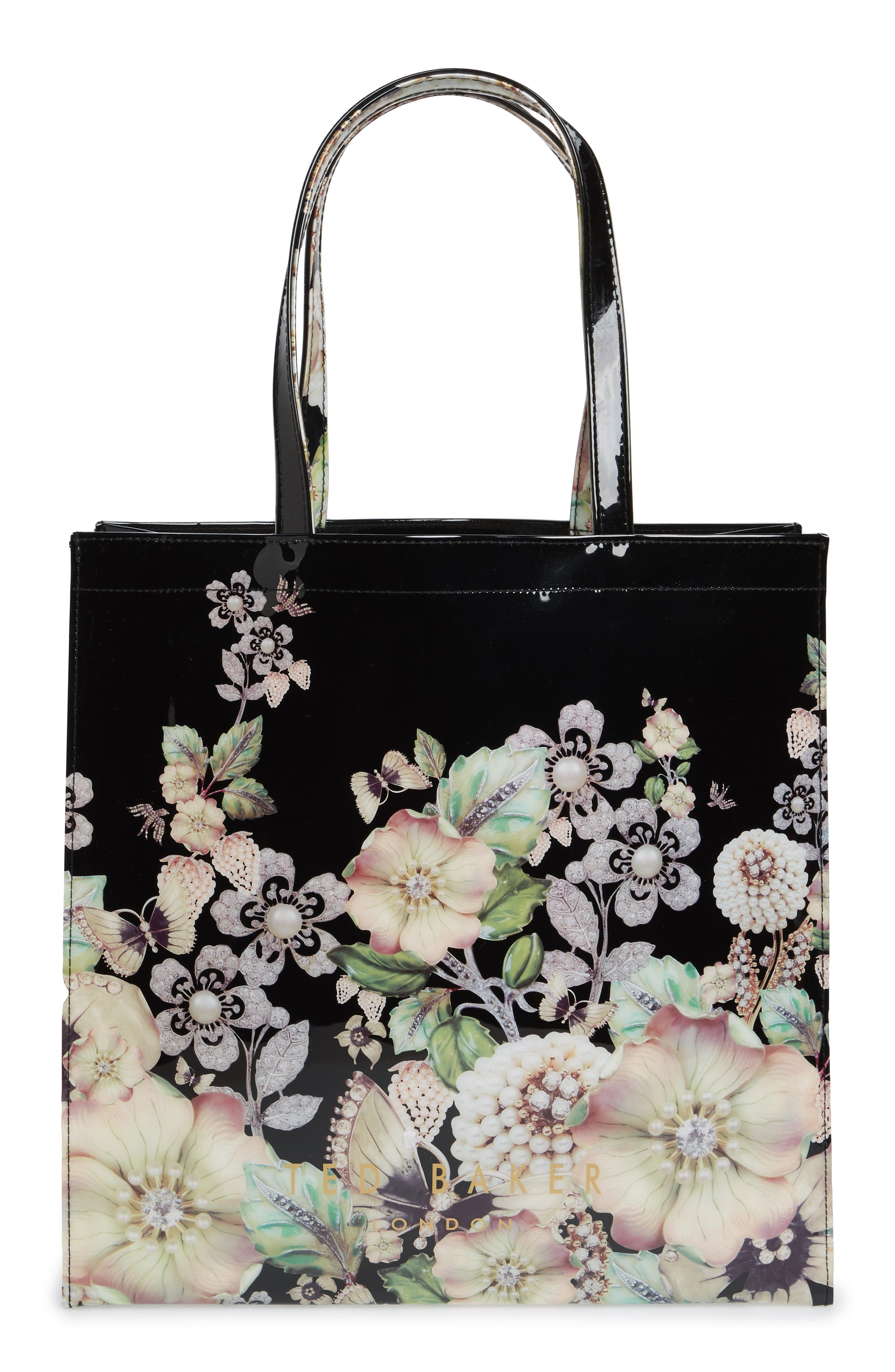 Ted Baker London Gem Gardens Large Icon Tote, Alternate, color, 