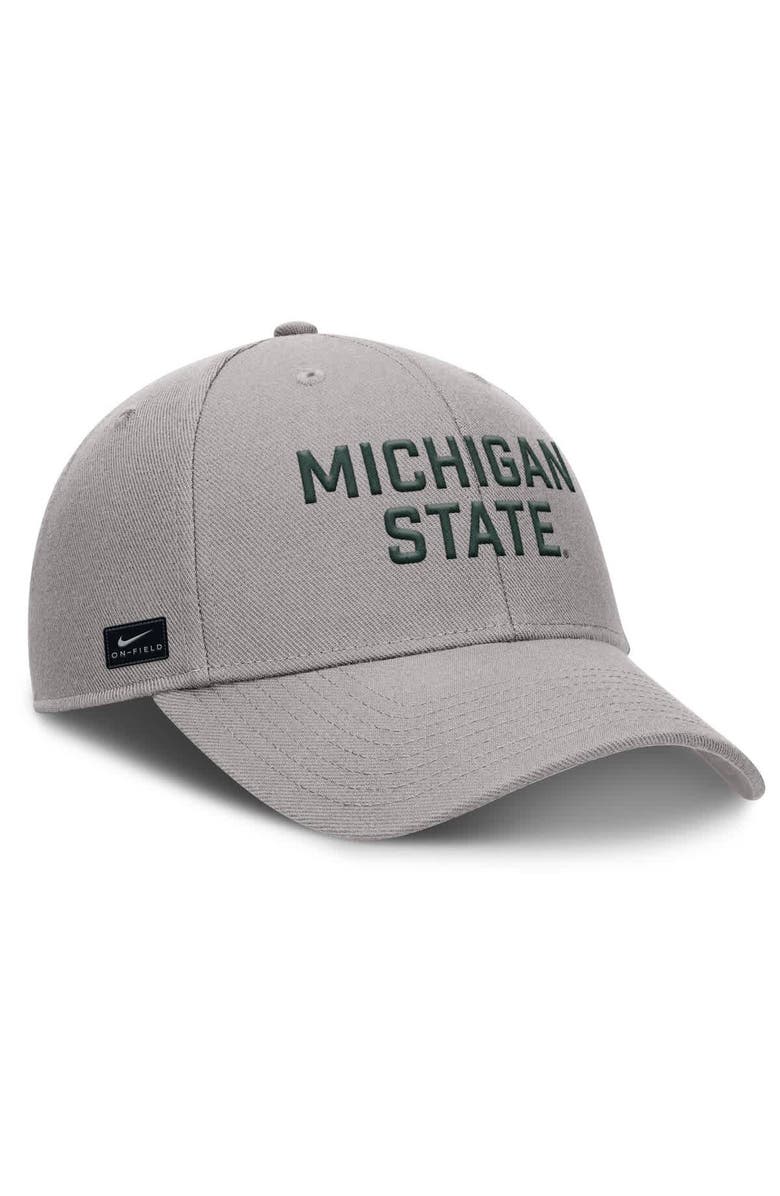 Nike Men's Nike Gray Michigan State Spartans Rise Practice Adjustable Hat, Alternate, color, Gray