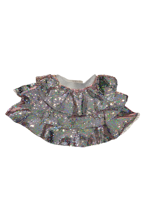 LOLA + THE BOYS LOLA + THE BOYS SPARKLE TIERED MINI SKIRT 