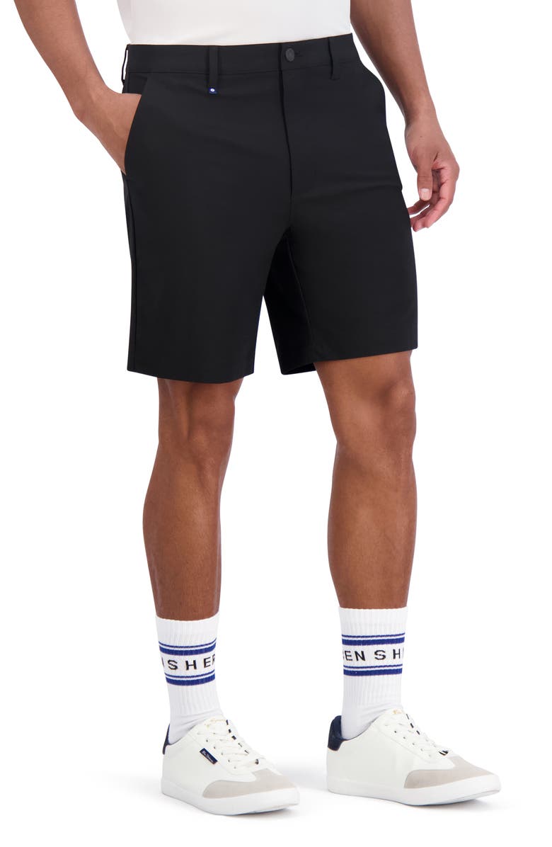 Ben Sherman 4-Way Stretch Tech Shorts, Alternate, color, Black