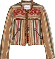Isabel Marant Étoile Delphina Stripe Wool Blend Jacket
