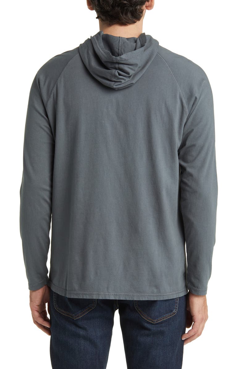 Peter Millar Hooded Lava Wash Long Sleeve T-Shirt, Alternate, color, 