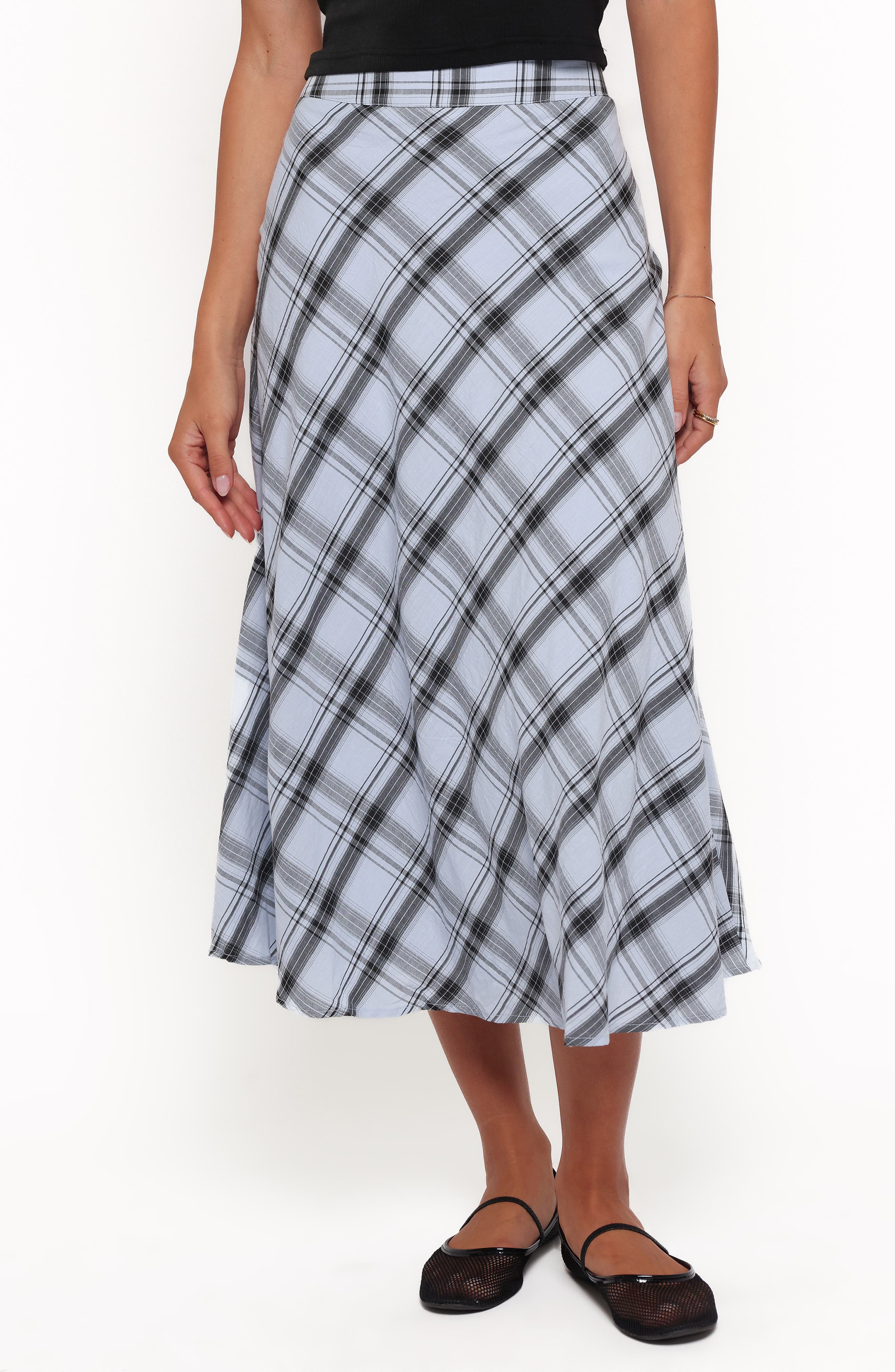 selected ICY BUE PLAID