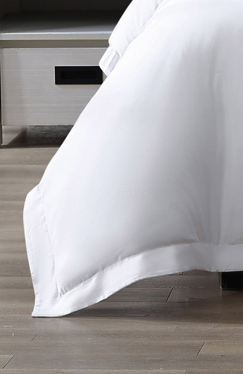 Pure Parima 500 Thread Count Egyptian Cotton Sateen Ultra Sateen 3-Piece Duvet Cover Set, Alternate, color, White