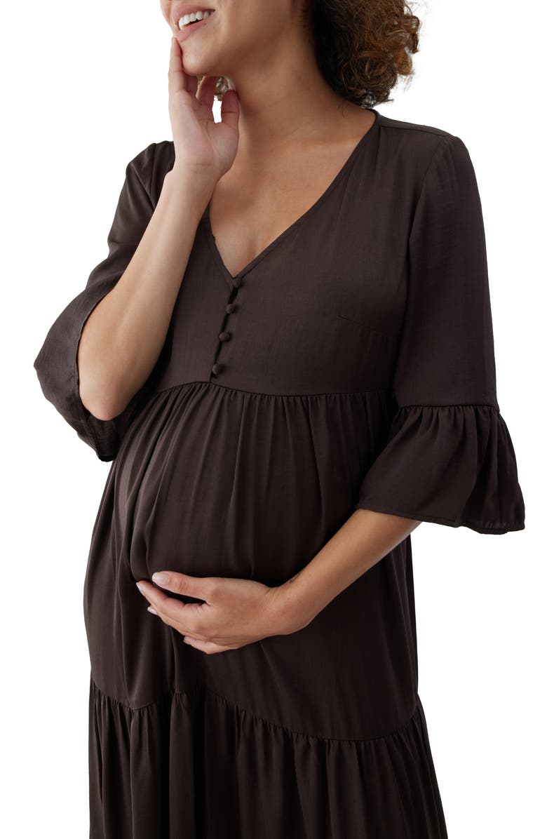 Ingrid & Isabel<sup>®</sup> Tiered Maternity/Nursing Dress, Alternate, color, 