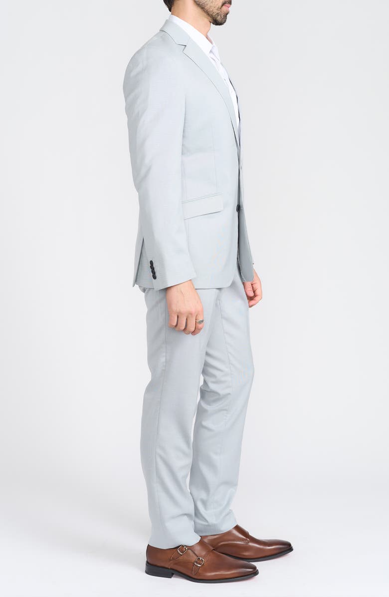 SAVILE ROW CO Tic Weave Suit, Alternate, color, Blue