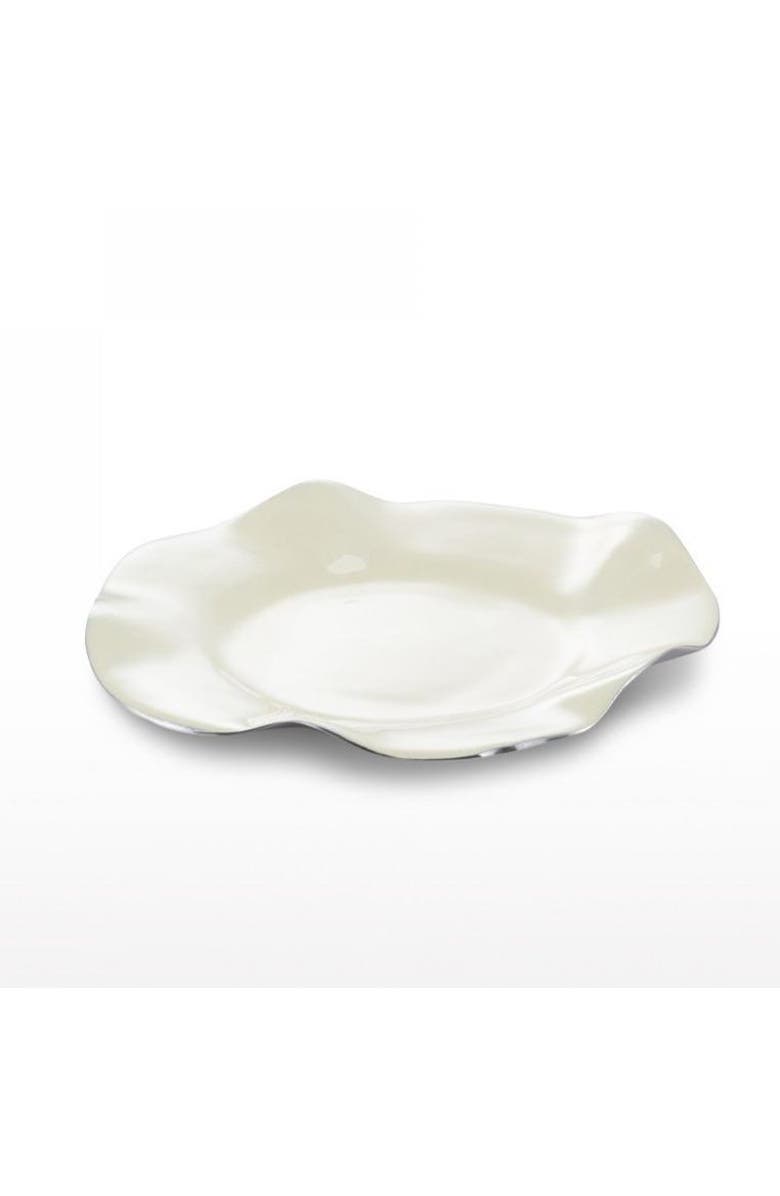 Lunares Ruffled Oyster Plate, Alternate, color, Gold