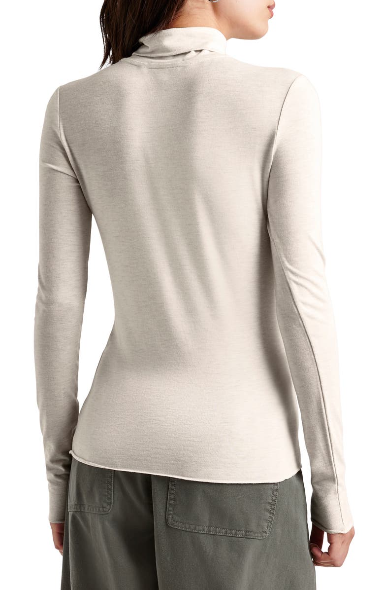 Splendid Jersey Turtleneck, Alternate, color, Pale Oak Heather