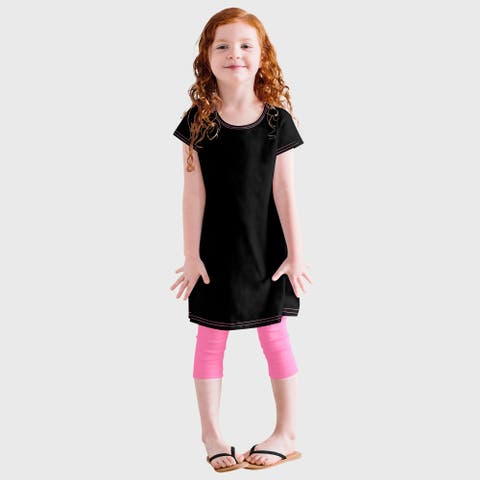 Baby Girls Soft 100% Cotton Knit Jersey Cap Sleeve Dress