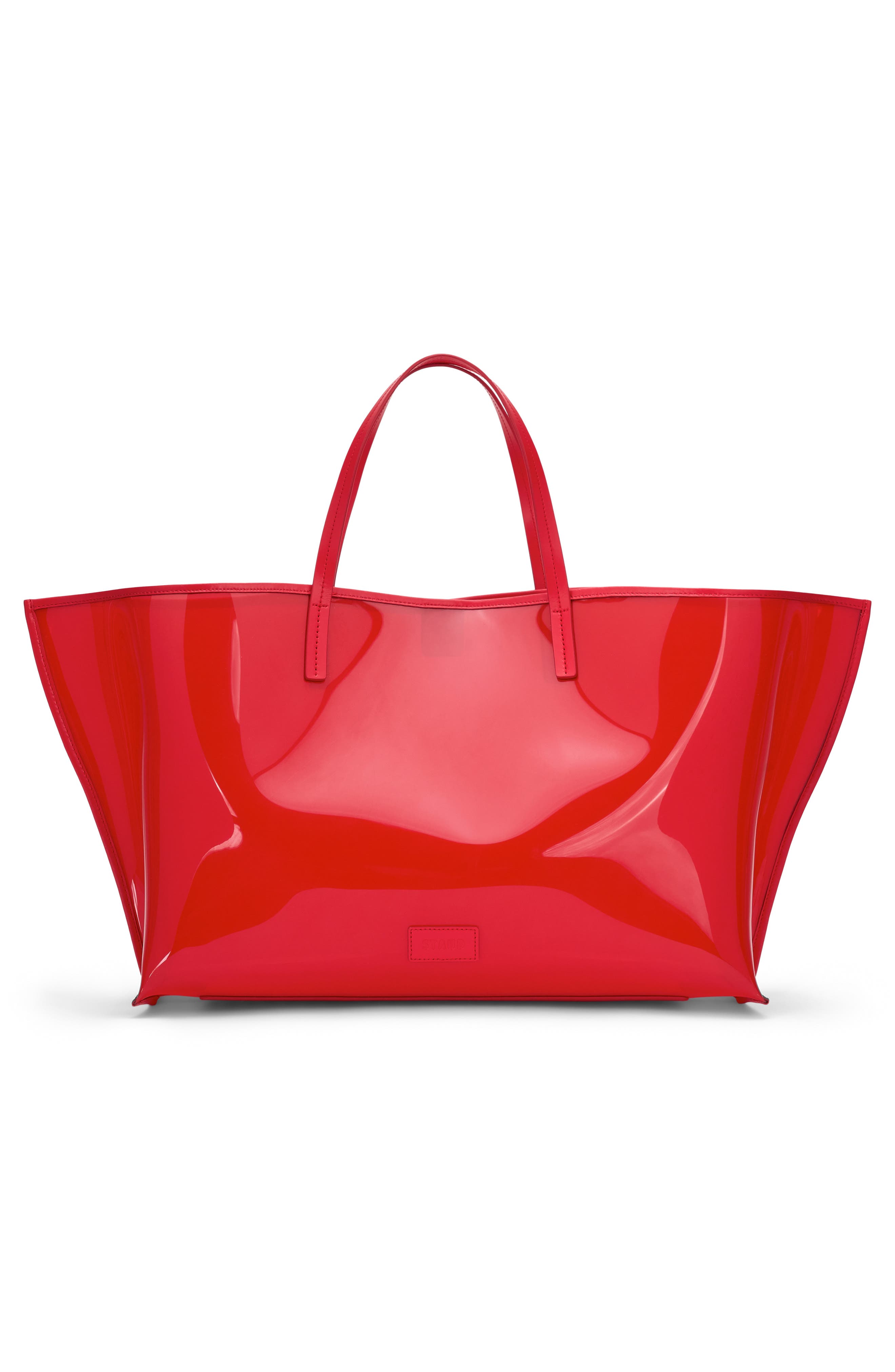 STAUD Large Christos Tote, Alternate, color, Red Rose