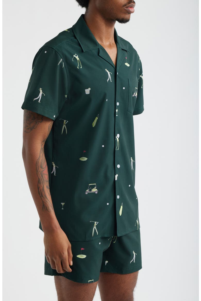 Fun & Games Weekend Camp Shirt, Alternate, color, GREEN