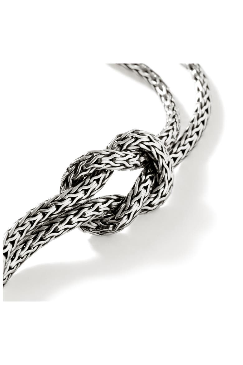 Love Knot Bracelet, 7mm, Alternate, color, SILVER